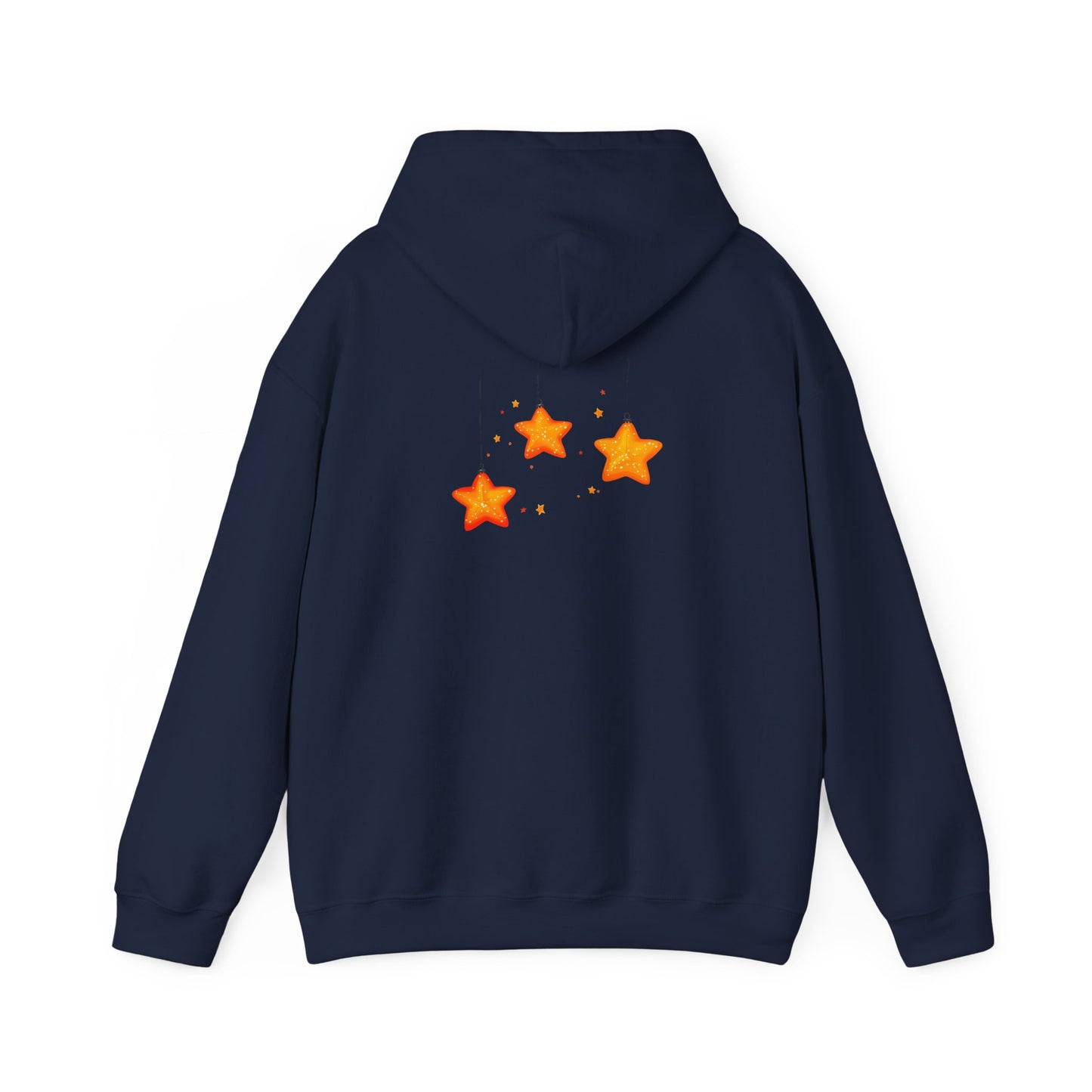 Cute Christmas Starry Ornaments Girl Unisex Heavy Blend™ Hooded Sweatshirt