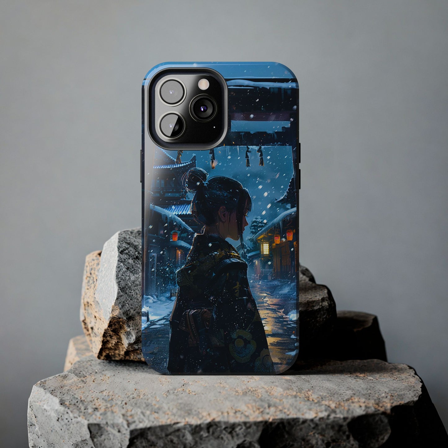Snowy Japanese Village Tough Phone Case iPhone Android