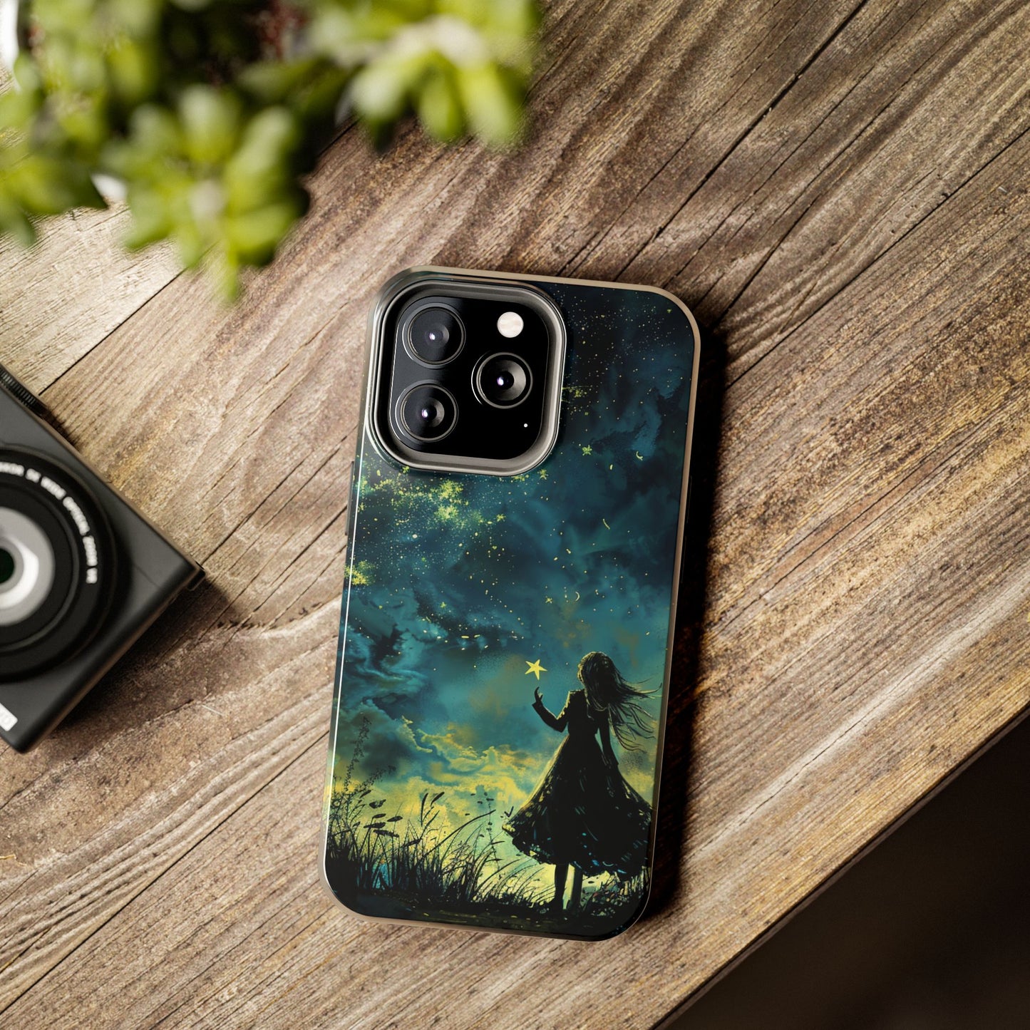 iPhone Android Wishing Star Girl Phone Case