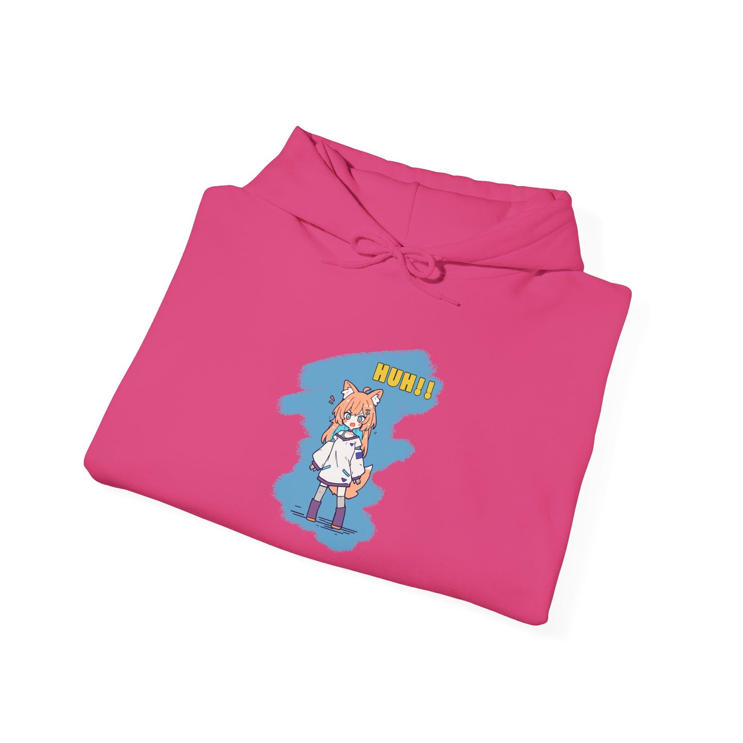 Sweet Fox Girl Huh!! Unisex - Heavy Blend⢠Hooded Sweatshirt - Vibrant Anime Style - Cute and Funny Design