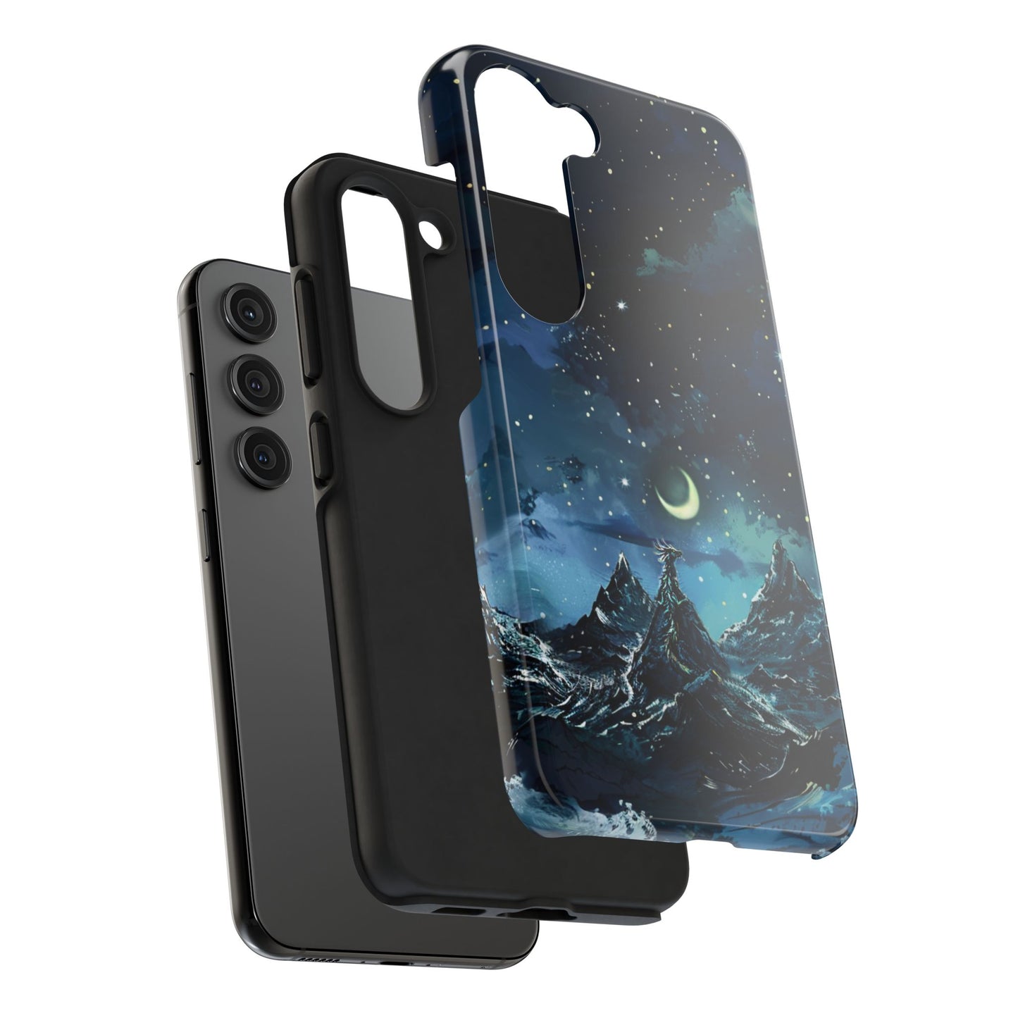 iPhone Android Fantasy Snowy Mountain Dragon Phone Case