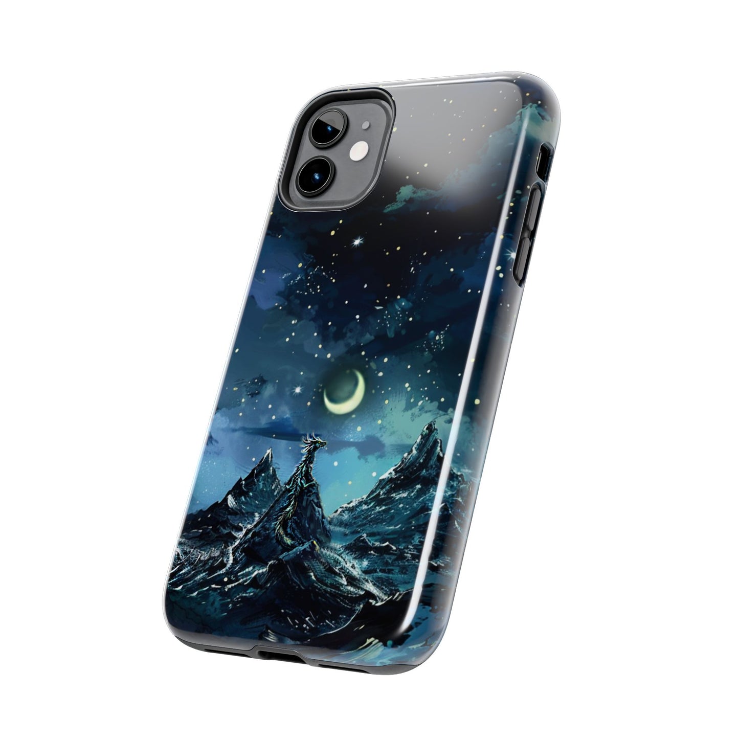 iPhone Android Fantasy Snowy Mountain Dragon Phone Case
