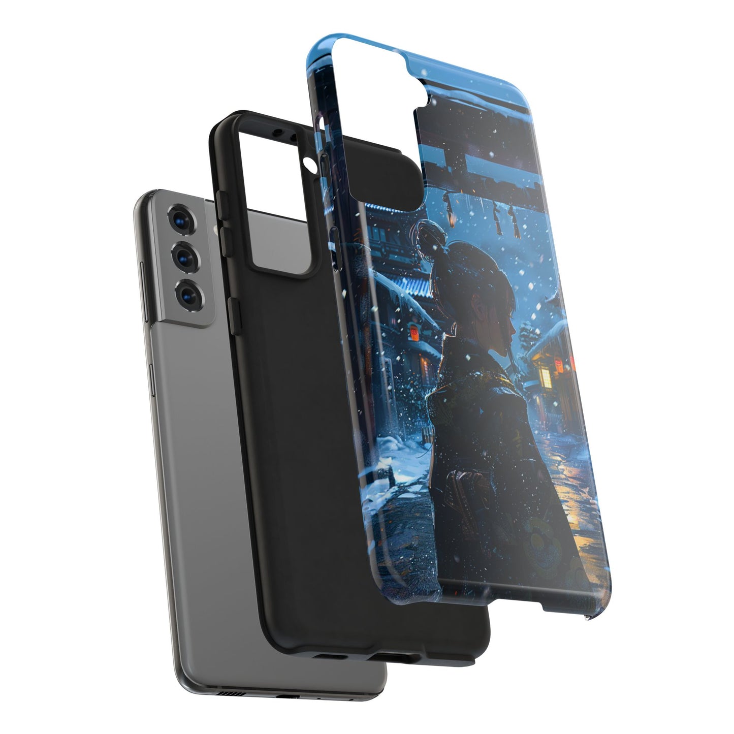 Snowy Japanese Village Tough Phone Case iPhone Android