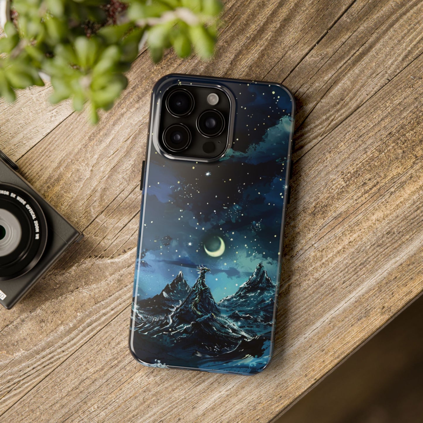 iPhone Android Fantasy Snowy Mountain Dragon Phone Case