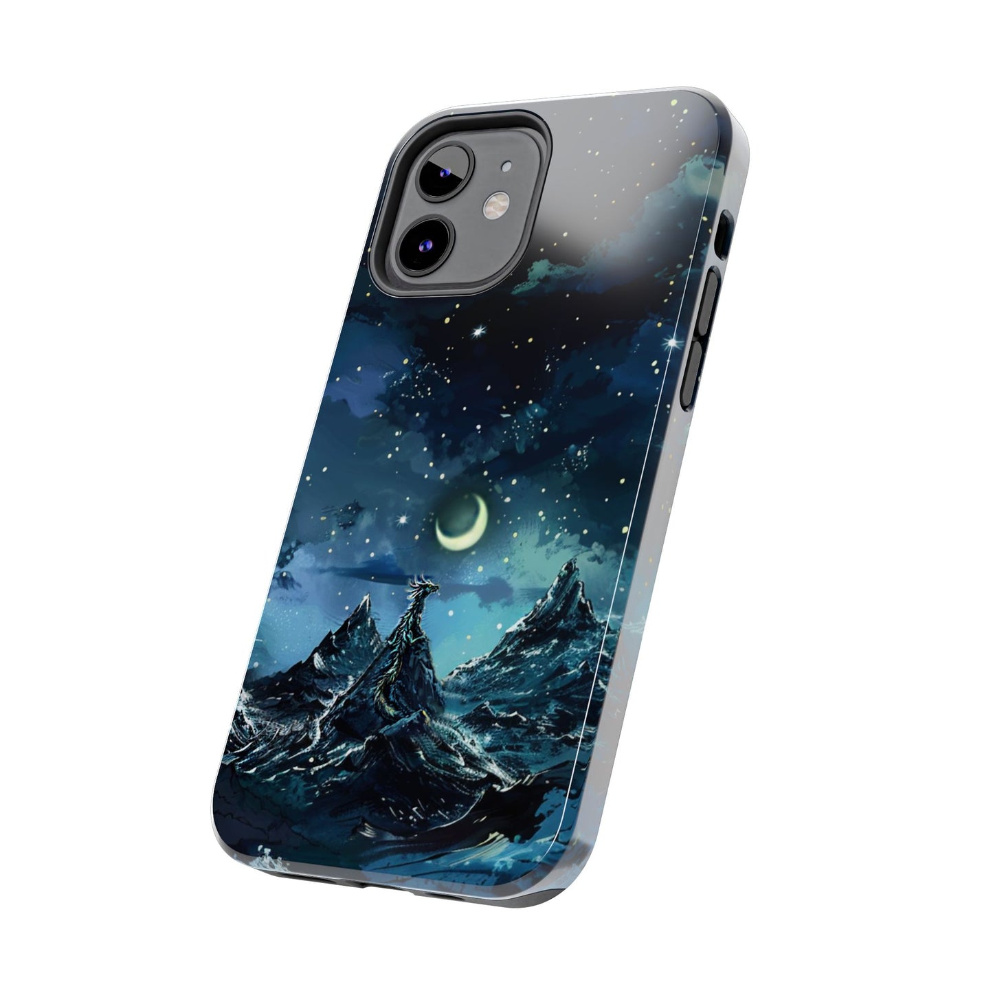 iPhone Android Fantasy Snowy Mountain Dragon Phone Case