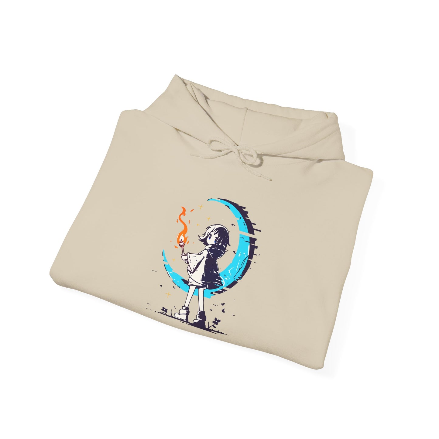 Fantasy Moon Girl Torchbearer Unisex Heavy Blend™ Hooded Sweatshirt