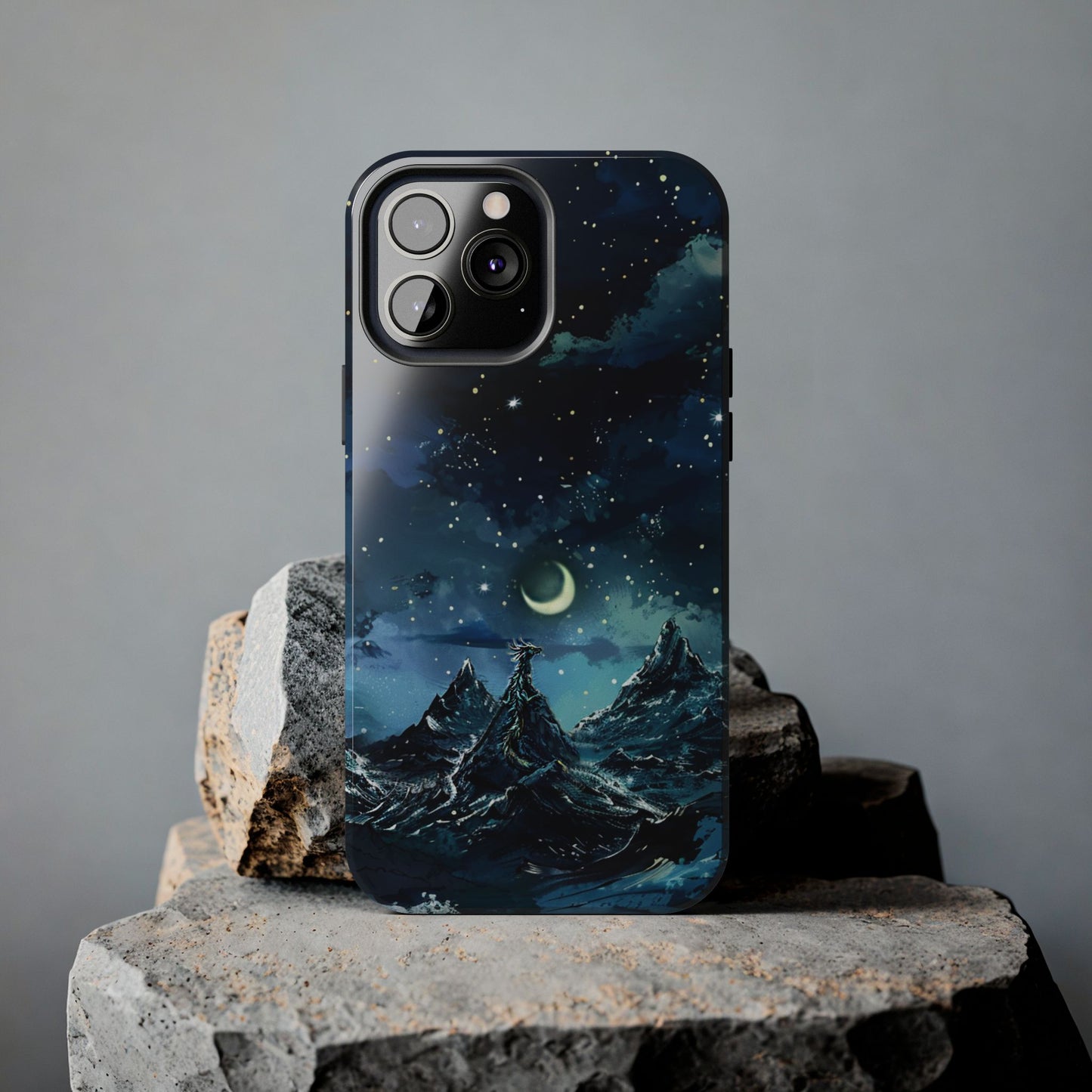 iPhone Android Fantasy Snowy Mountain Dragon Phone Case