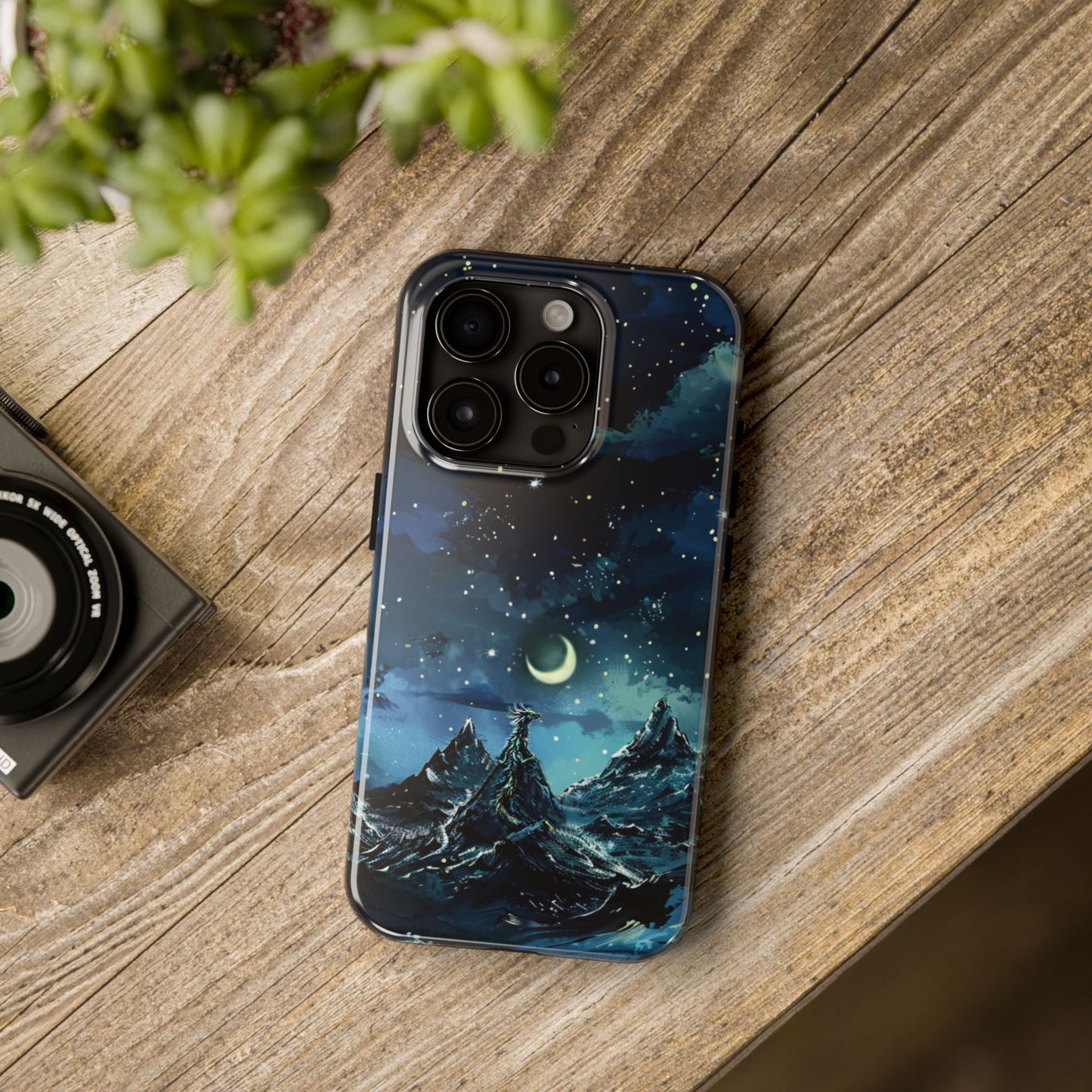 iPhone Android Fantasy Snowy Mountain Dragon Phone Case