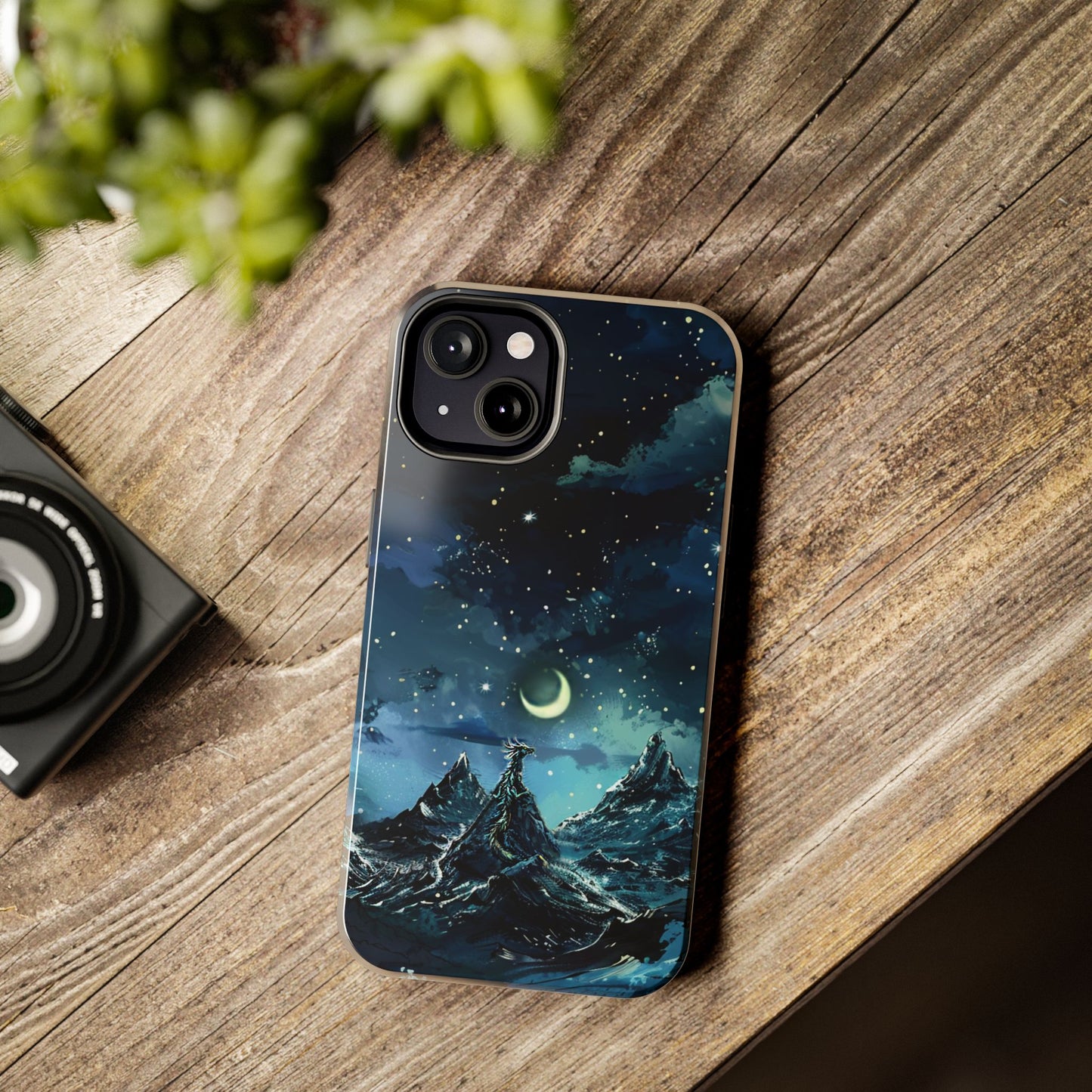 iPhone Android Fantasy Snowy Mountain Dragon Phone Case