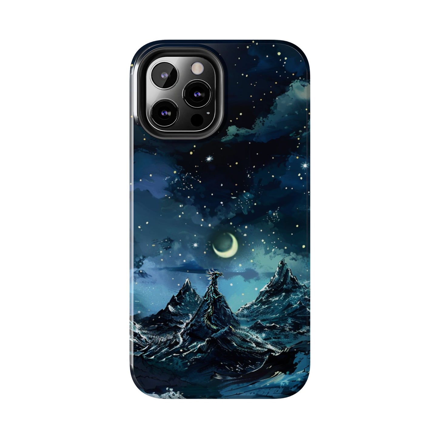 iPhone Android Fantasy Snowy Mountain Dragon Phone Case