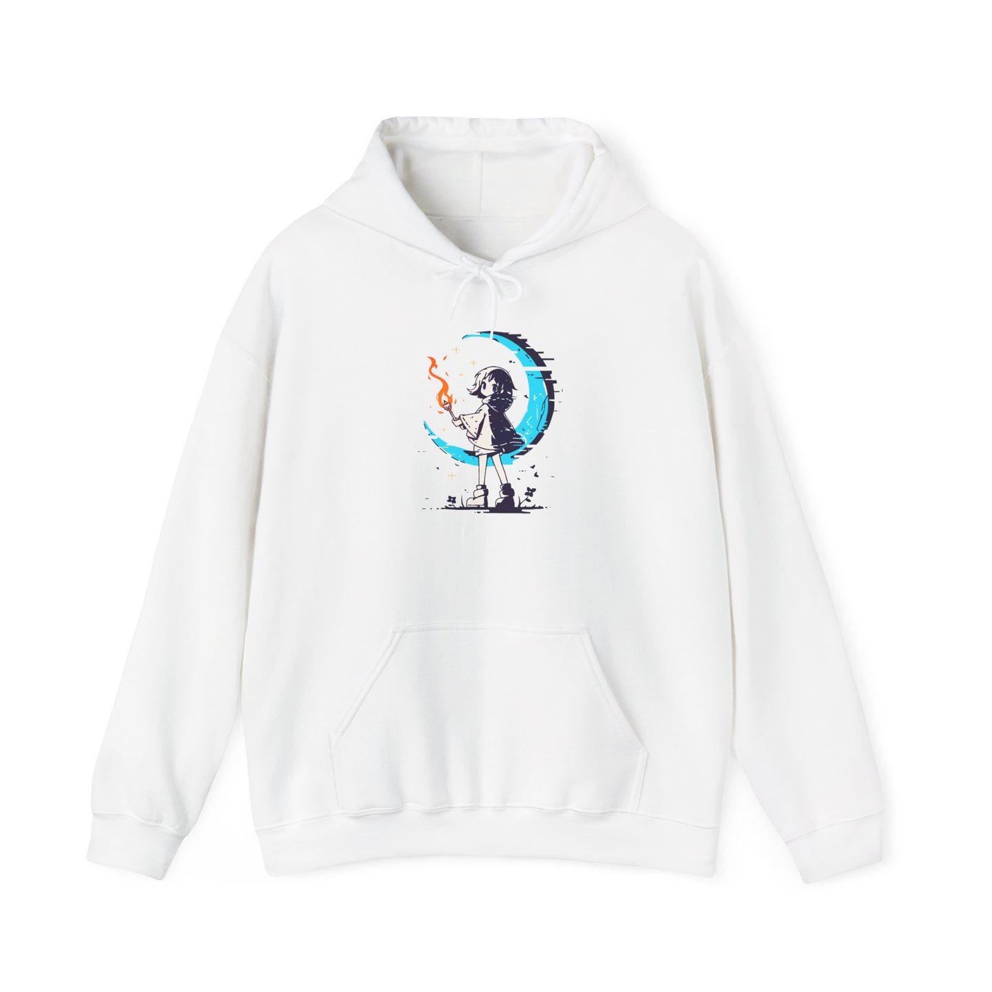Fantasy Moon Girl Torchbearer Unisex Heavy Blend™ Hooded Sweatshirt