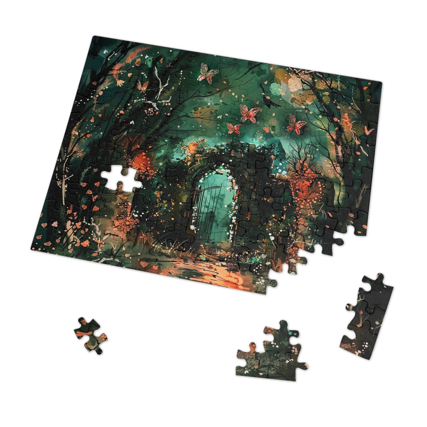 Lonely Ancient Fantasy Gate Jigsaw Puzzle (30, 110, 252, 500,1000-Piece)