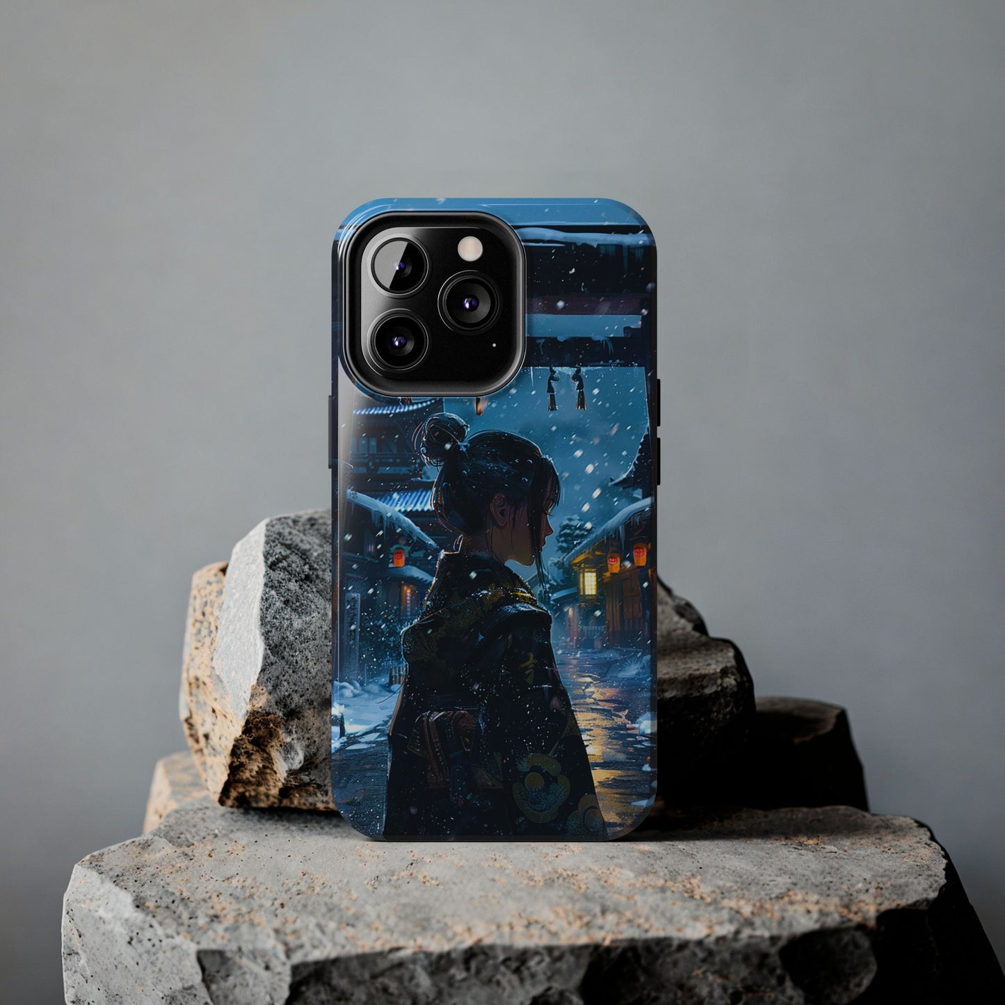 Snowy Japanese Village Tough Phone Case iPhone Android