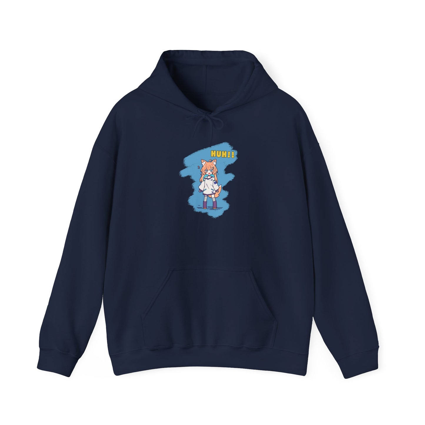Sweet Fox Girl Huh!! Unisex - Heavy Blend⢠Hooded Sweatshirt - Vibrant Anime Style - Cute and Funny Design