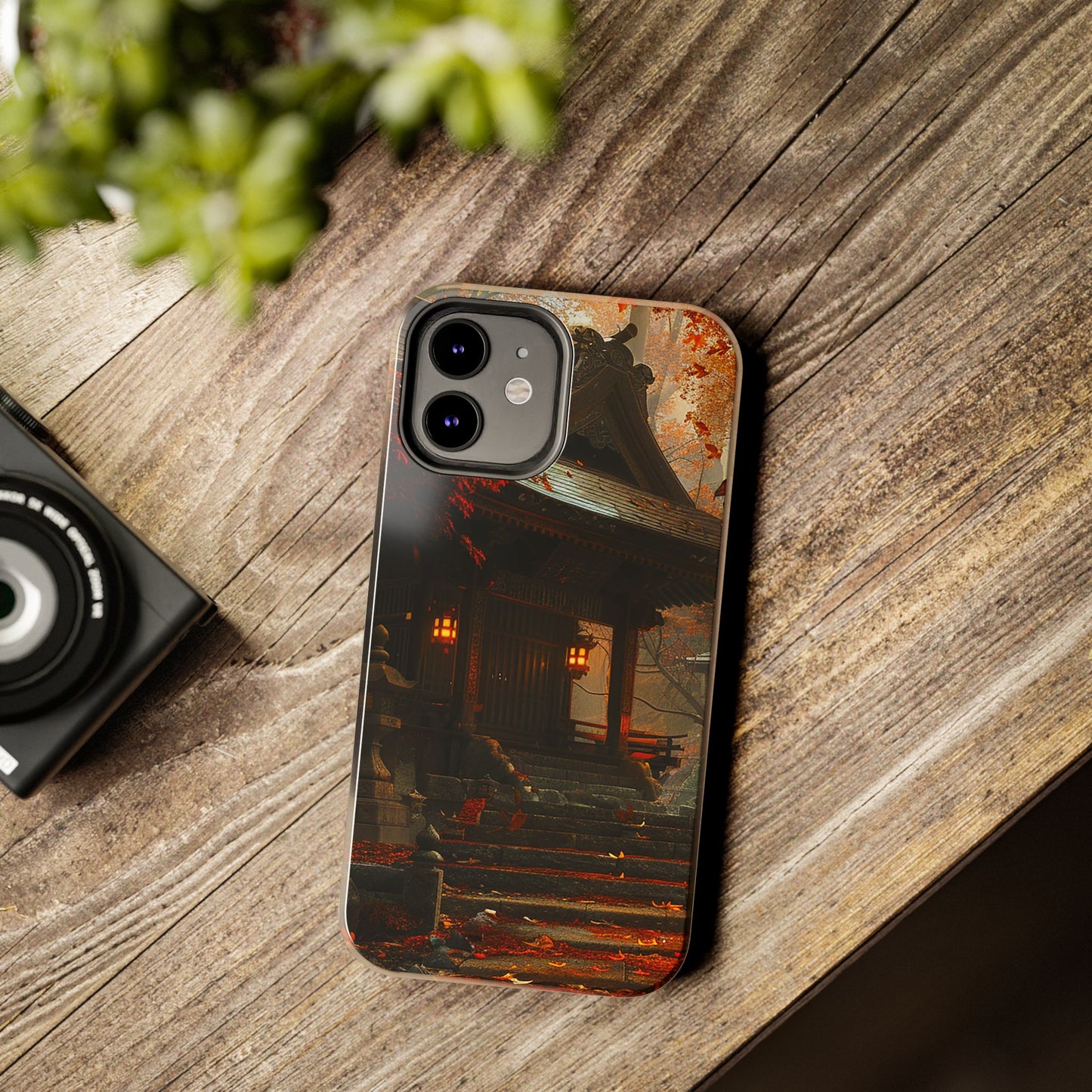 Japanese Autumn Shinto Shrine Tough Phone Case