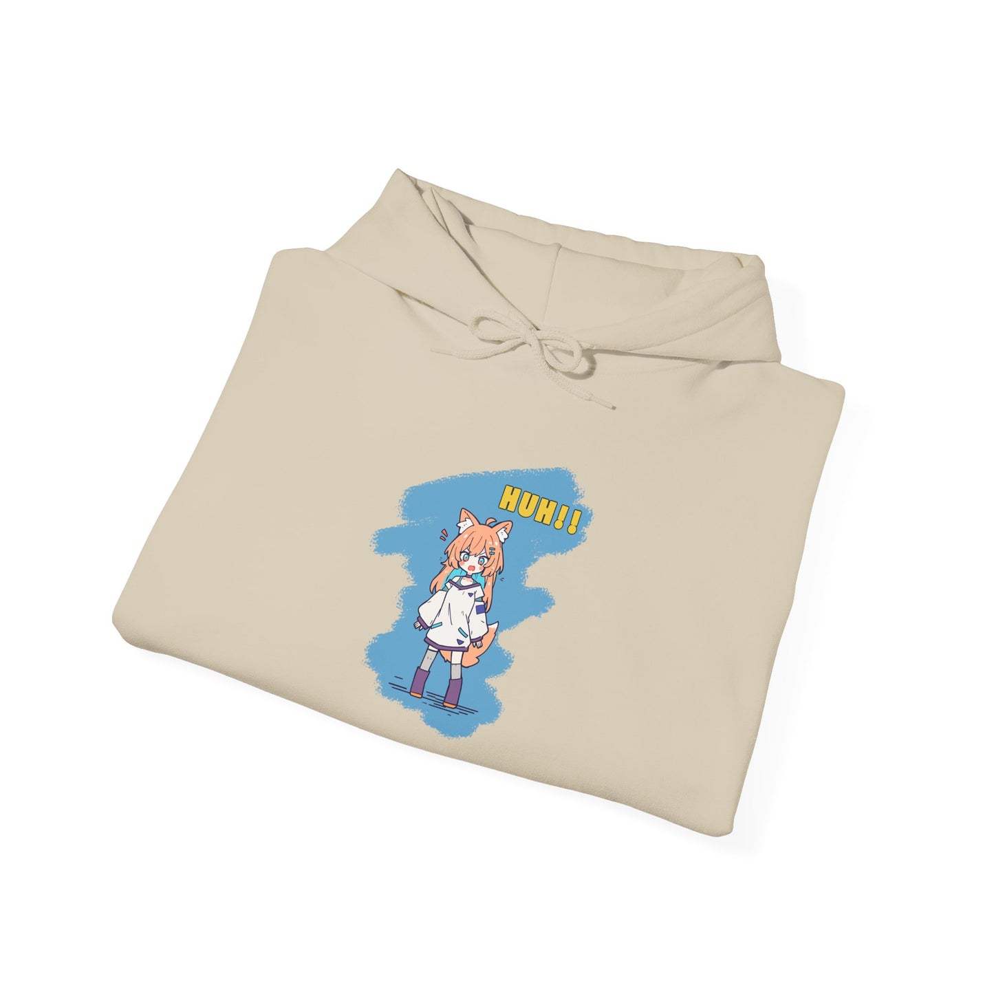 Sweet Fox Girl Huh!! Unisex - Heavy Blend⢠Hooded Sweatshirt - Vibrant Anime Style - Cute and Funny Design