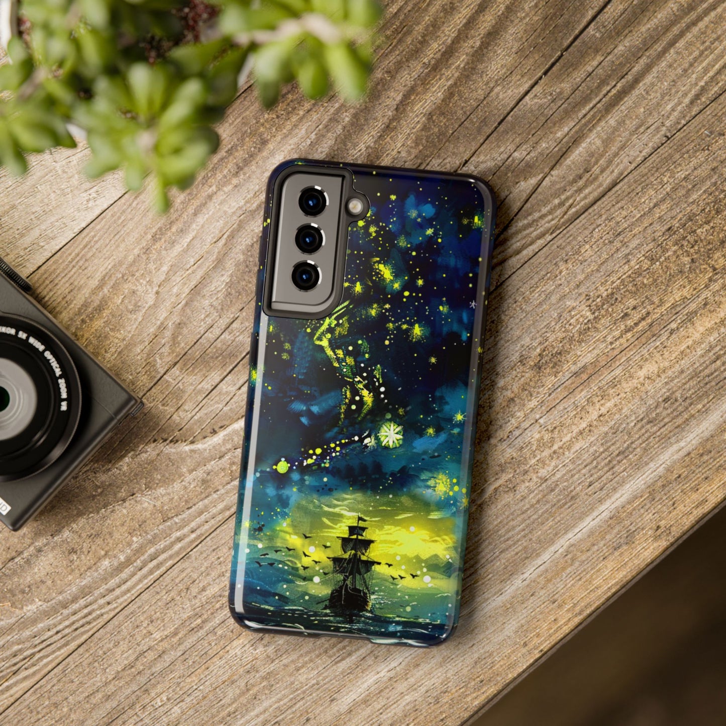 iPhone Android Starry Sky Lost Pirate Ship Phone Case