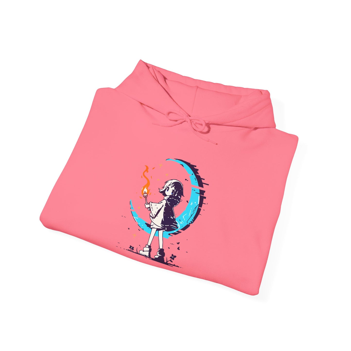 Fantasy Moon Girl Torchbearer Unisex Heavy Blend™ Hooded Sweatshirt