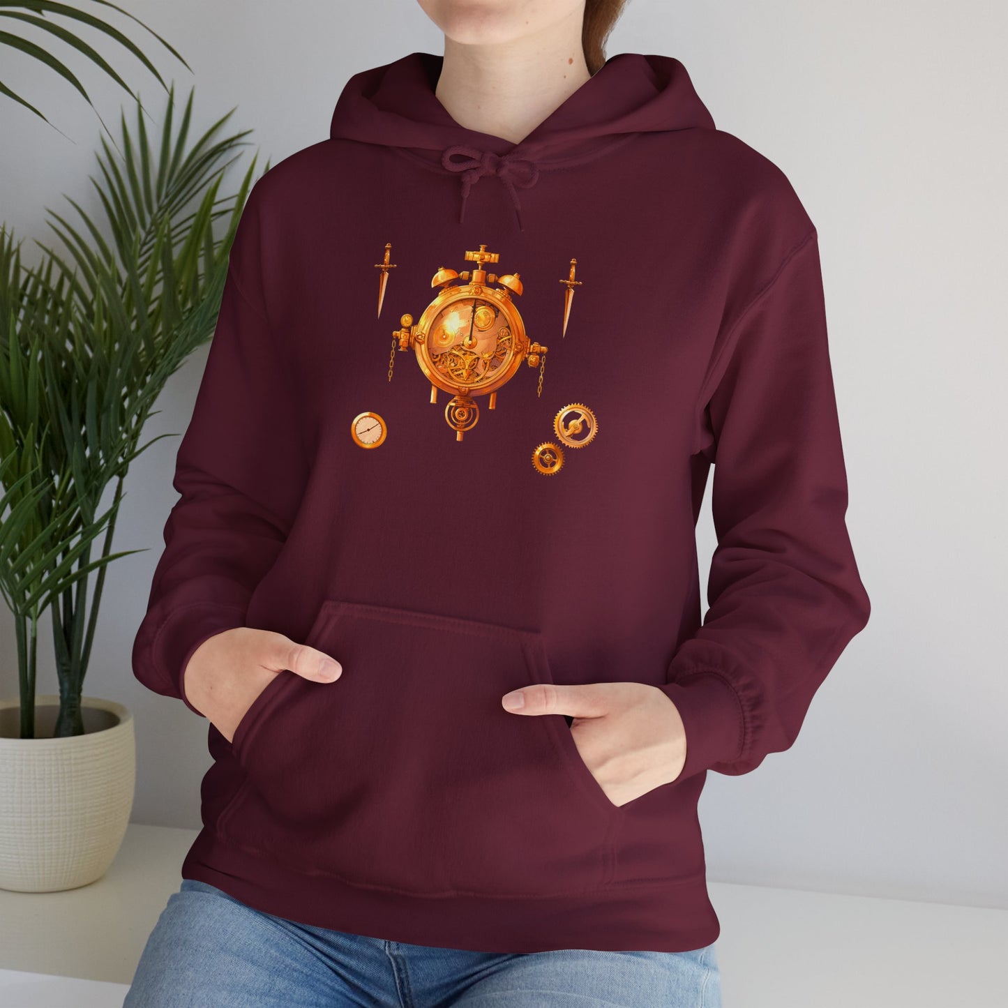 Steampunk Clocks and Gears Unisex Heavy Blend™ Hooded Sweatshirt