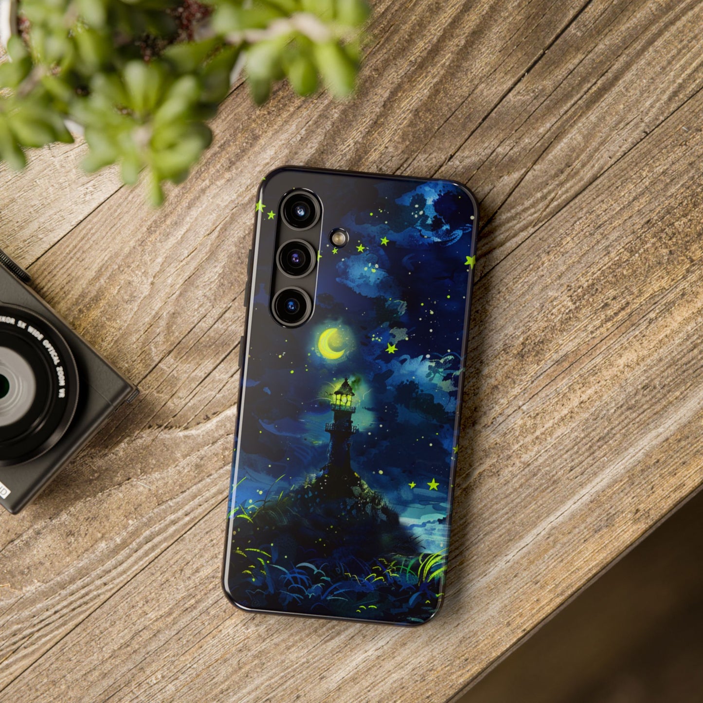 iPhone Android Moonlight Lighthouse Phone Case