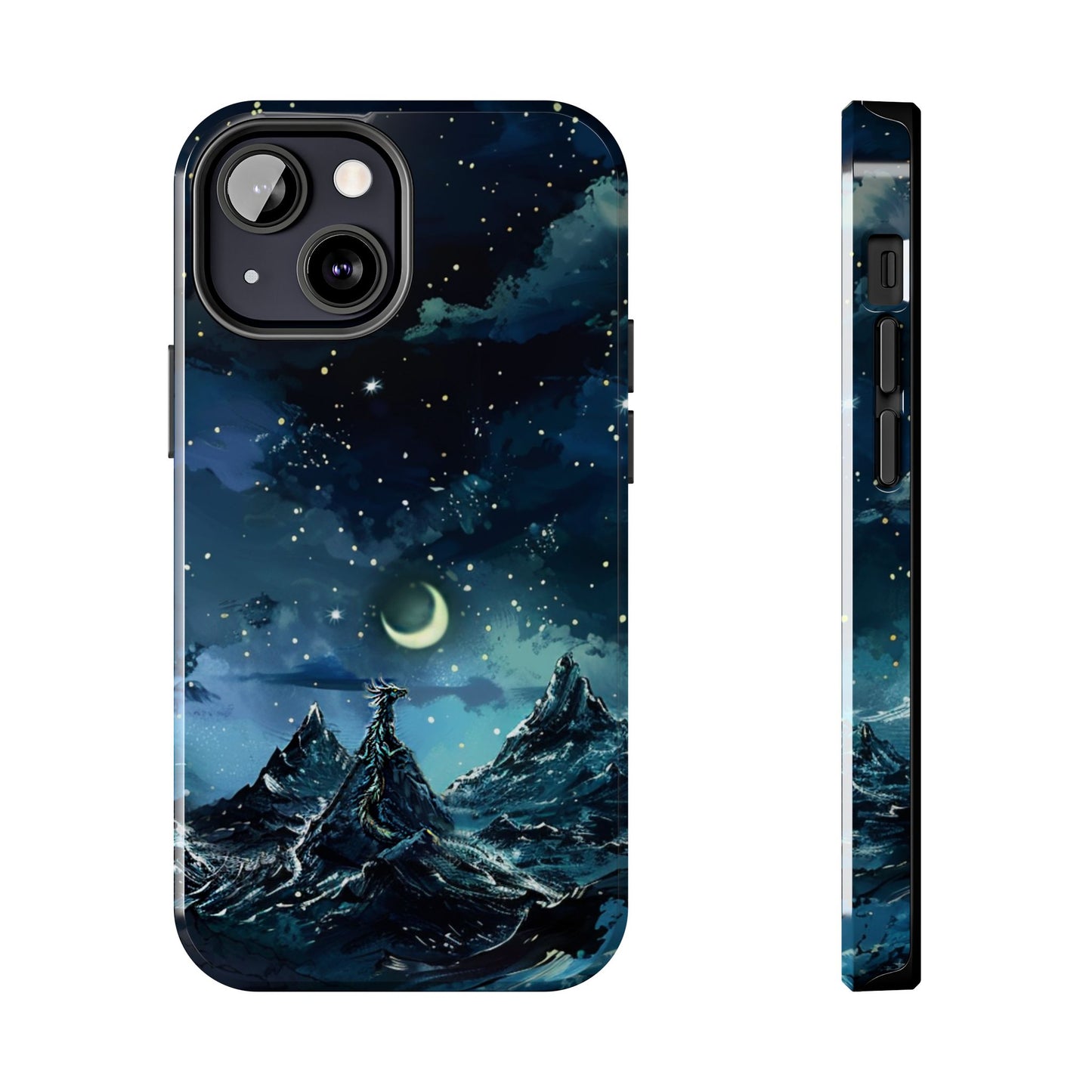 iPhone Android Fantasy Snowy Mountain Dragon Phone Case
