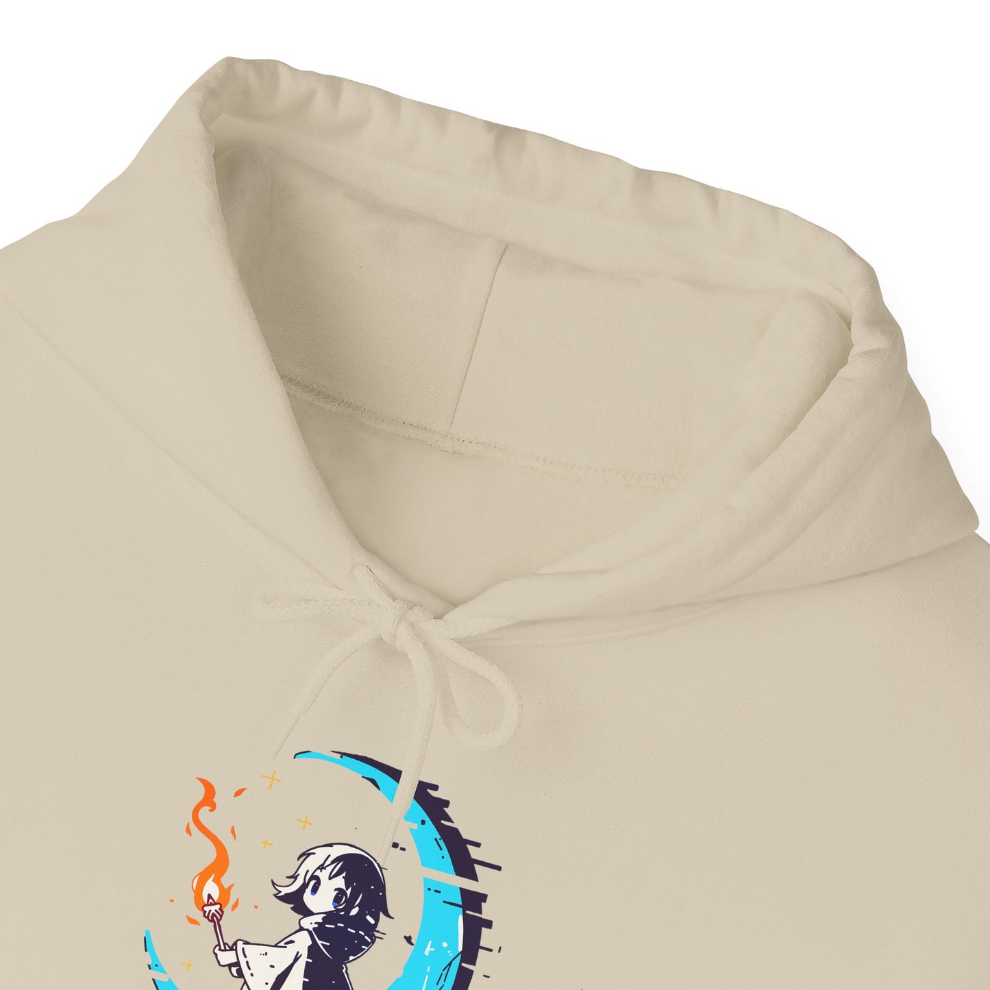 Fantasy Moon Girl Torchbearer Unisex Heavy Blend™ Hooded Sweatshirt