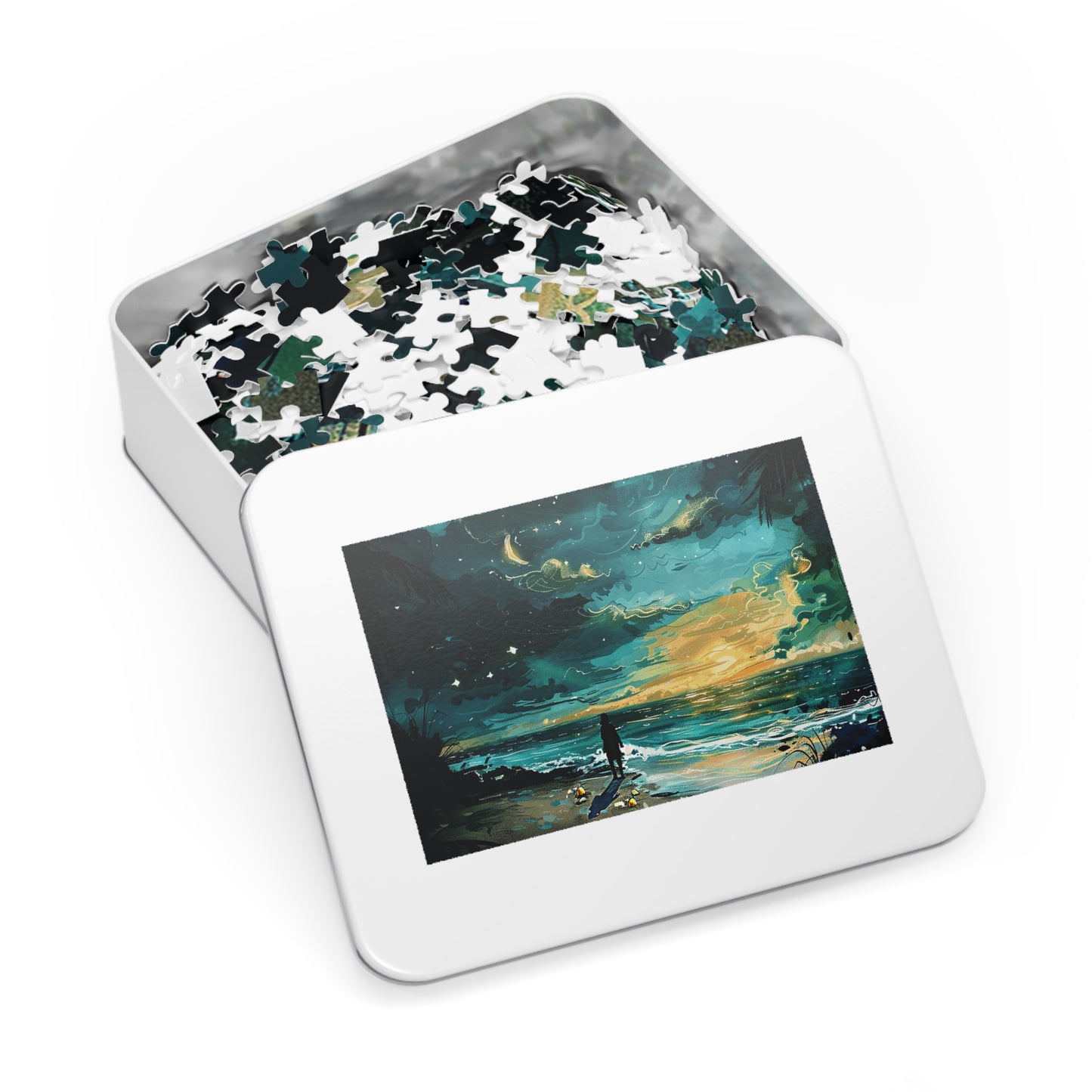 Faraway Warm Tropical Beach Jigsaw Puzzle (30, 110, 252, 500,1000-Piece)