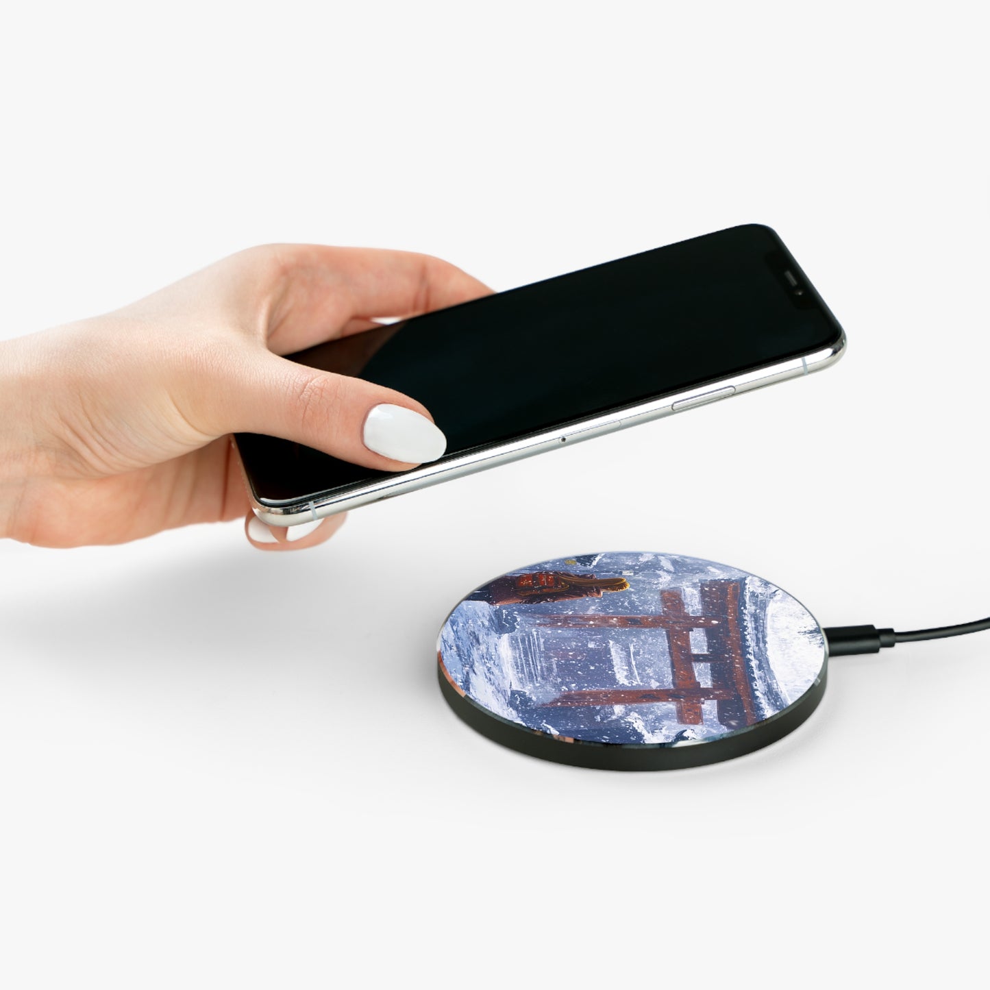 Dark Fantasy Snowy Tori Gate Wireless Charger