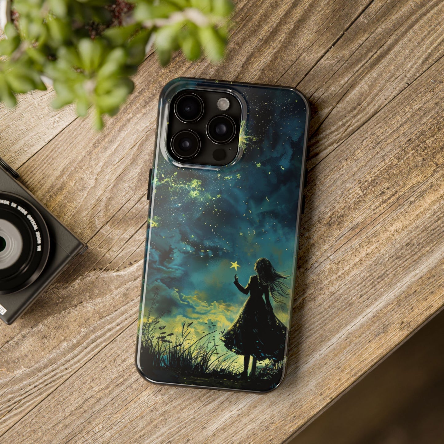 iPhone Android Wishing Star Girl Phone Case