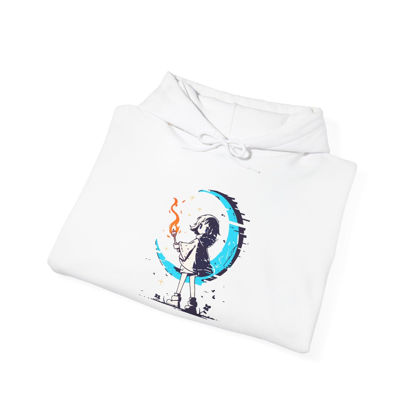 Fantasy Moon Girl Torchbearer Unisex Heavy Blend™ Hooded Sweatshirt
