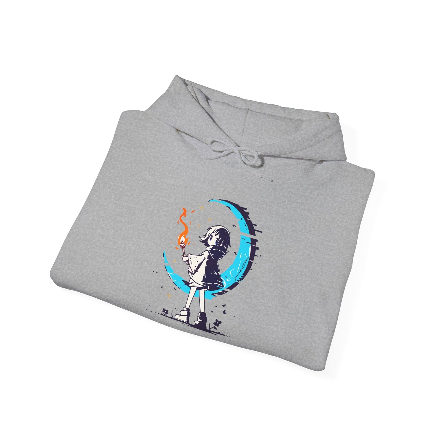 Fantasy Moon Girl Torchbearer Unisex Heavy Blend™ Hooded Sweatshirt