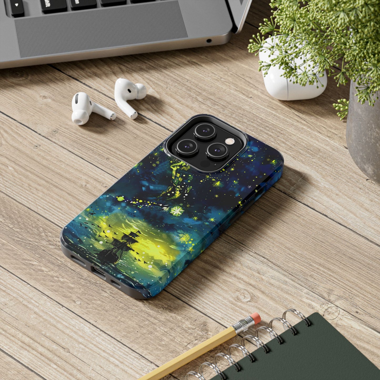 iPhone Android Starry Sky Lost Pirate Ship Phone Case