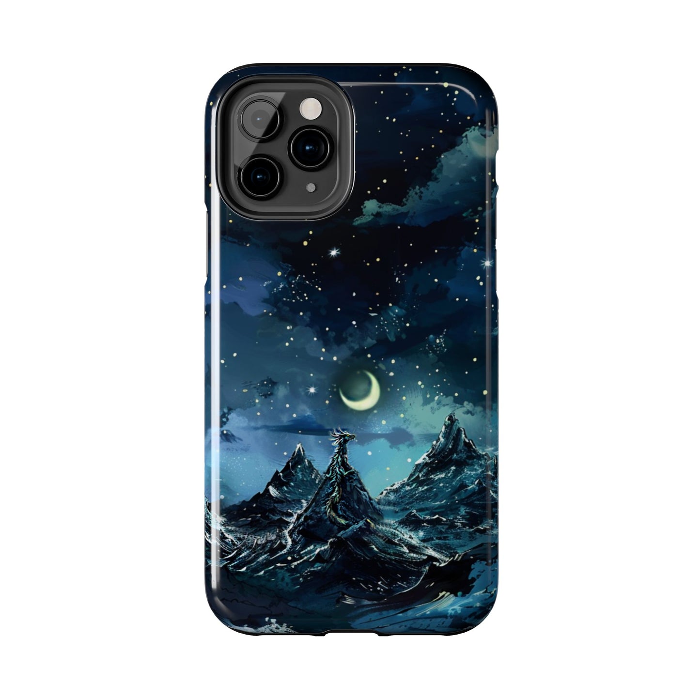 iPhone Android Fantasy Snowy Mountain Dragon Phone Case