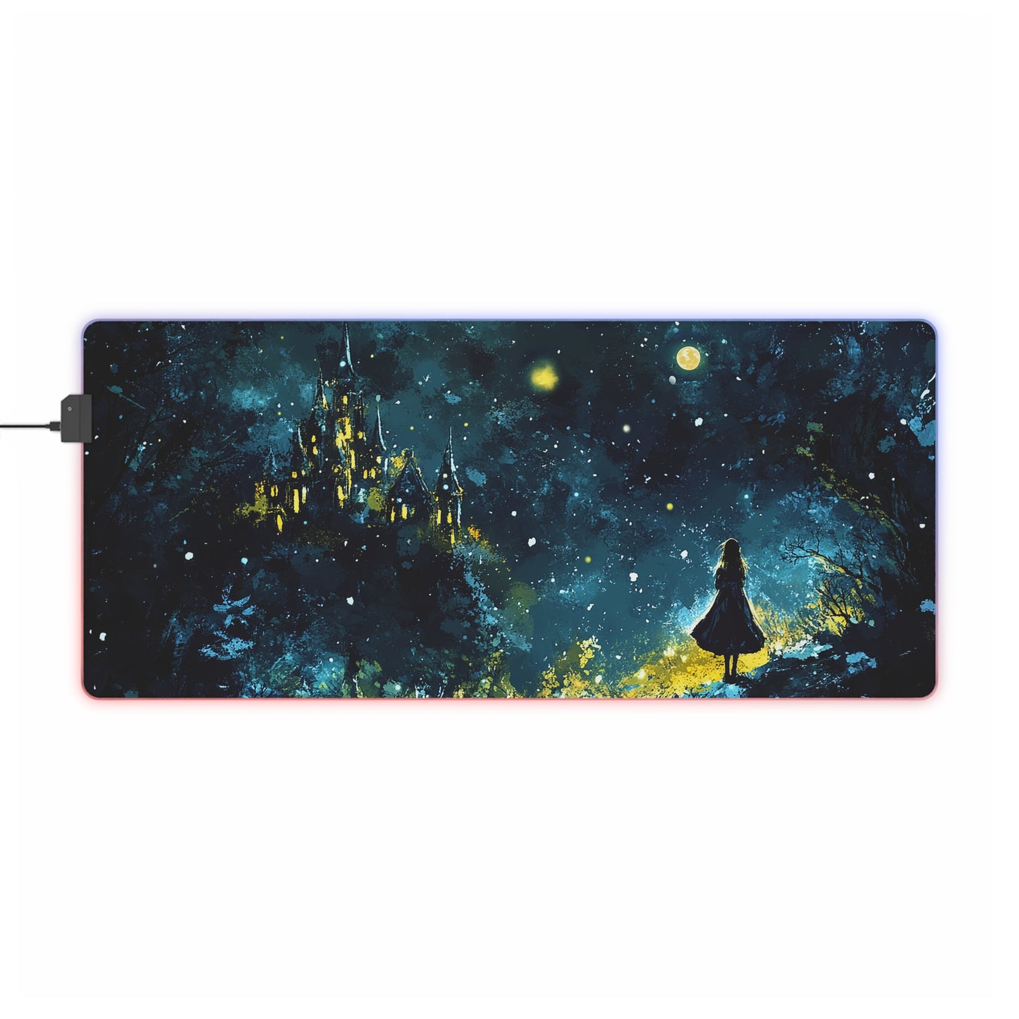 Snow Palace Princess LED Gaming Mouse Pad