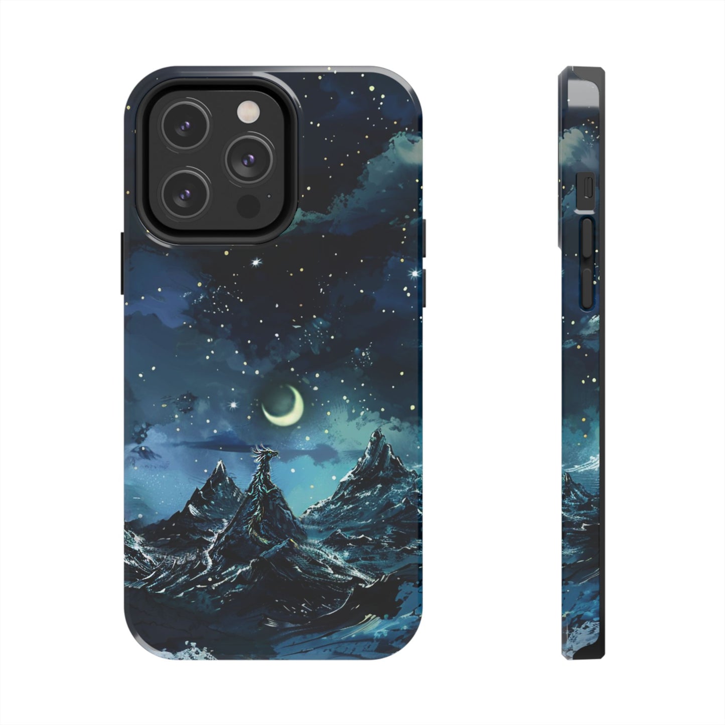 iPhone Android Fantasy Snowy Mountain Dragon Phone Case