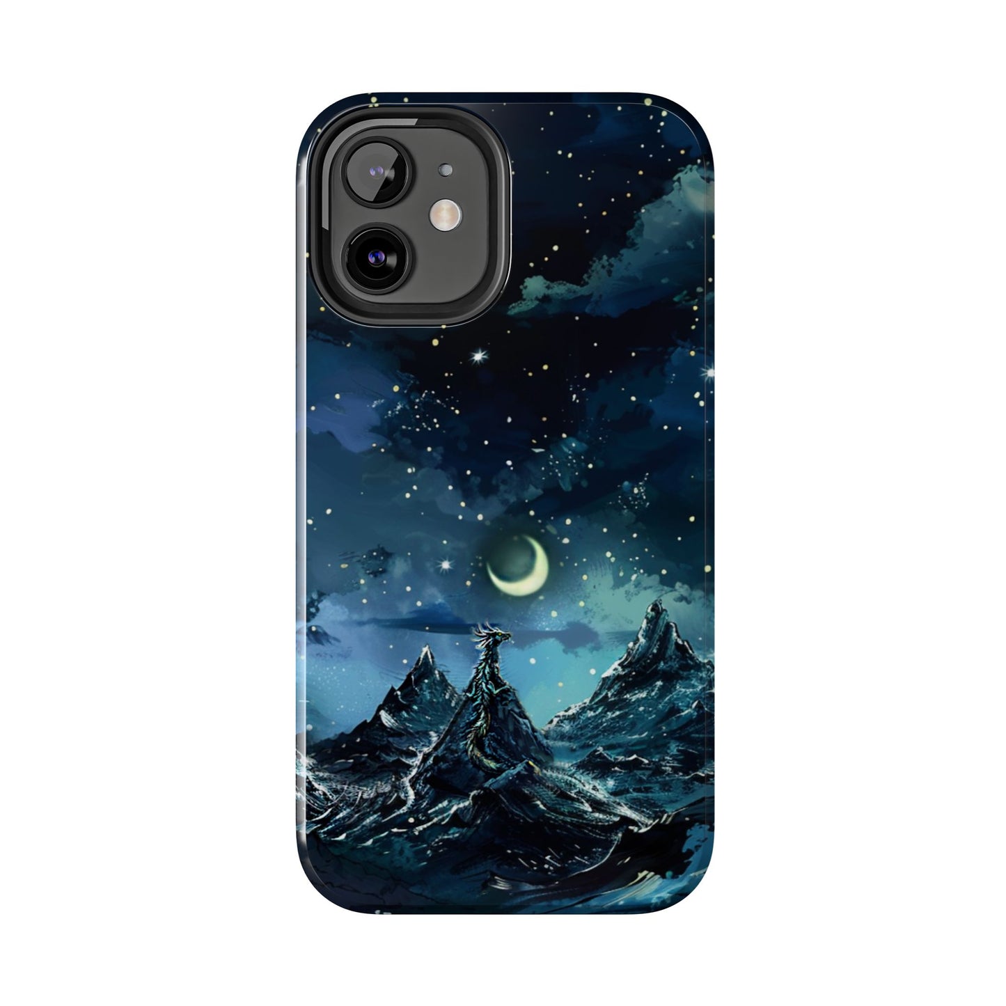 iPhone Android Fantasy Snowy Mountain Dragon Phone Case