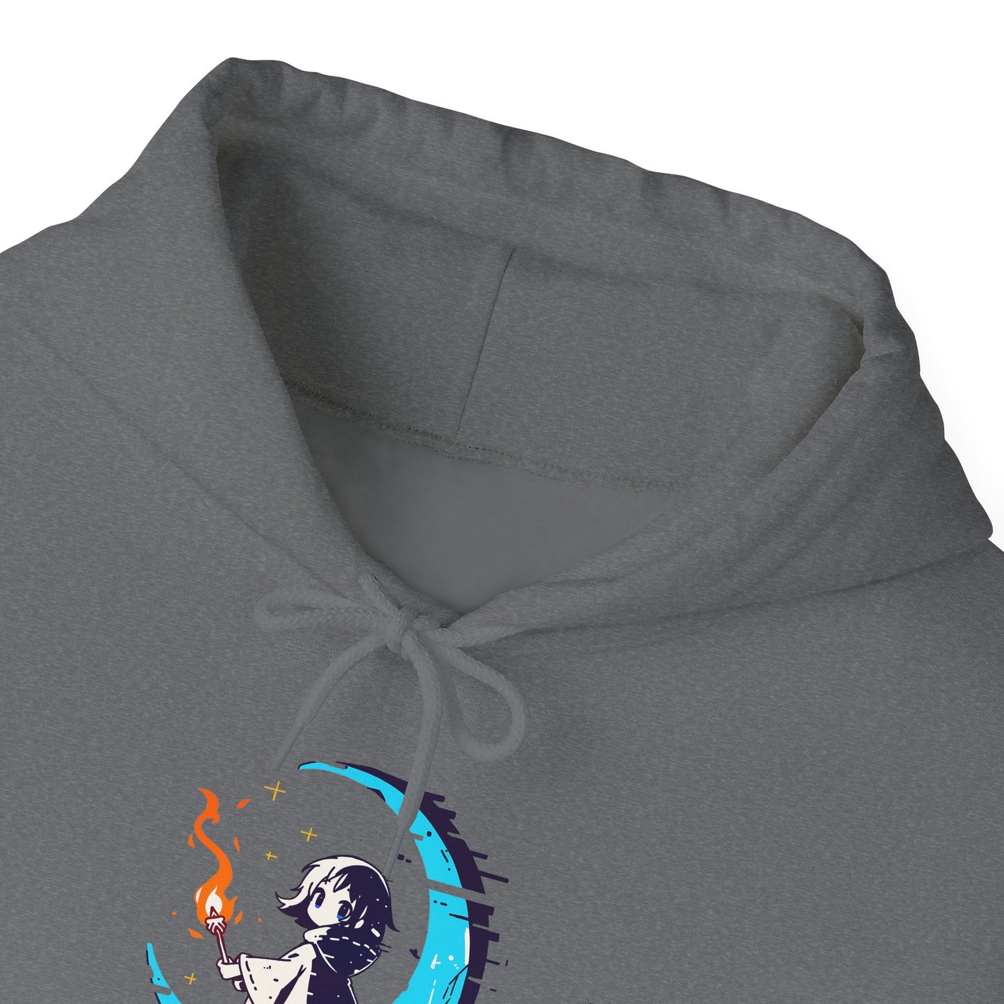 Fantasy Moon Girl Torchbearer Unisex Heavy Blend™ Hooded Sweatshirt