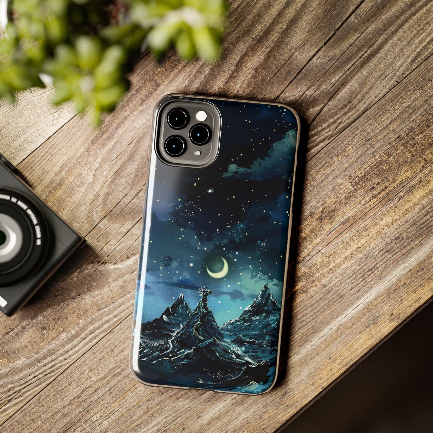 iPhone Android Fantasy Snowy Mountain Dragon Phone Case
