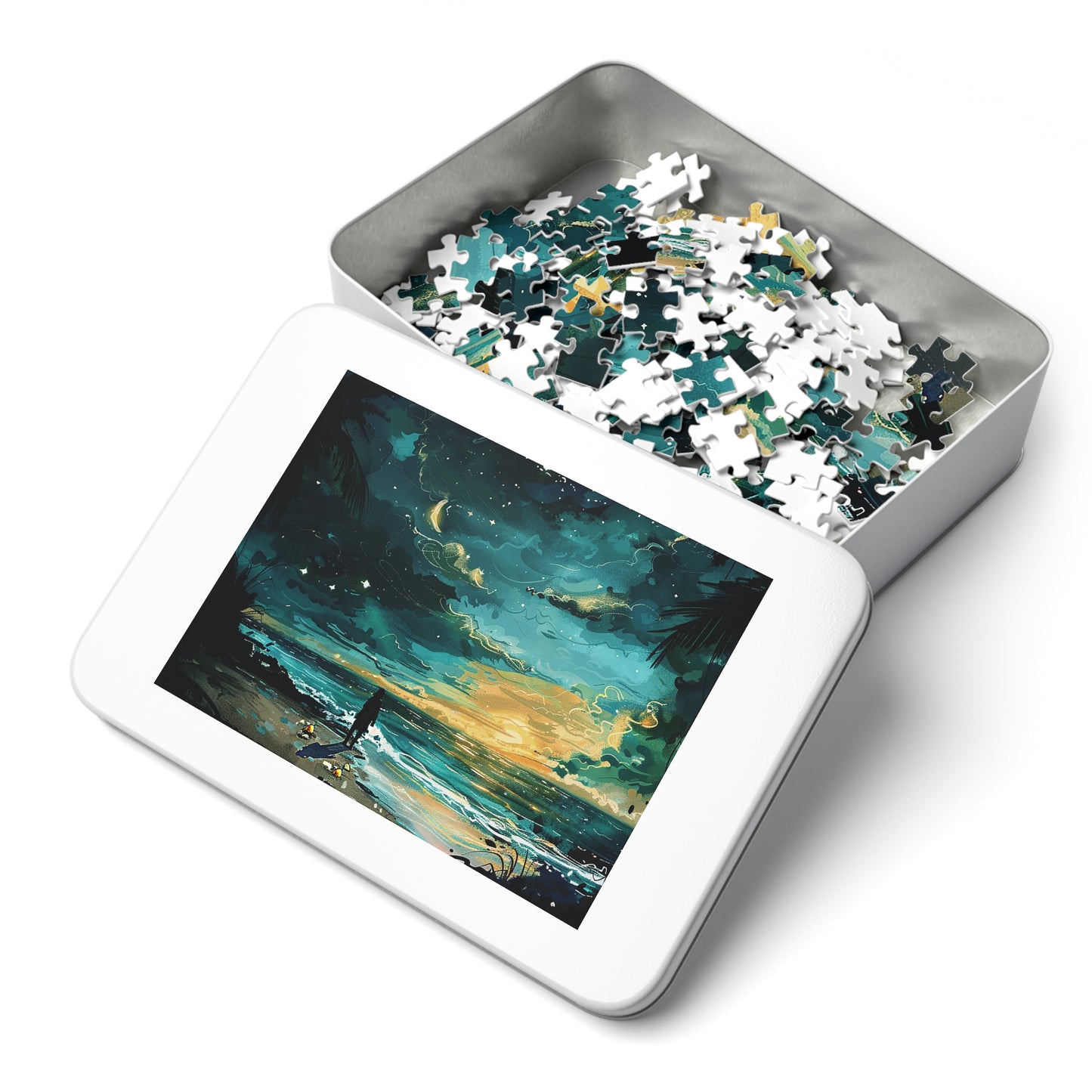 Faraway Warm Tropical Beach Jigsaw Puzzle (30, 110, 252, 500,1000-Piece)