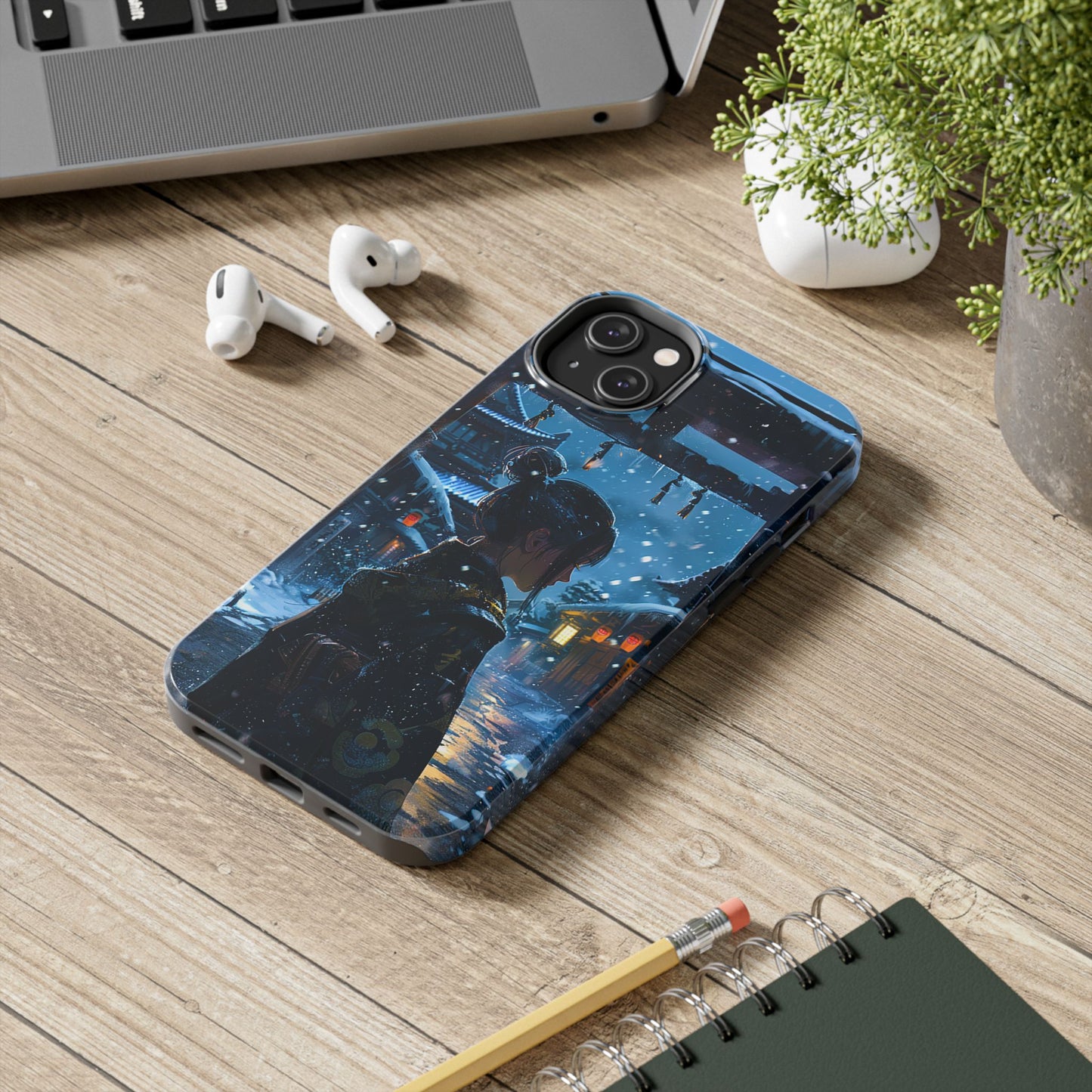 Snowy Japanese Village Tough Phone Case iPhone Android