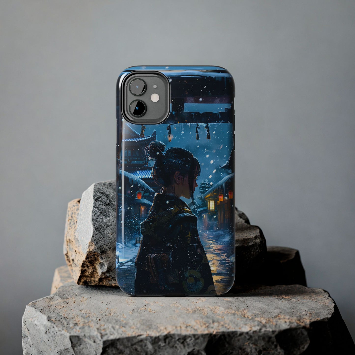 Snowy Japanese Village Tough Phone Case iPhone Android