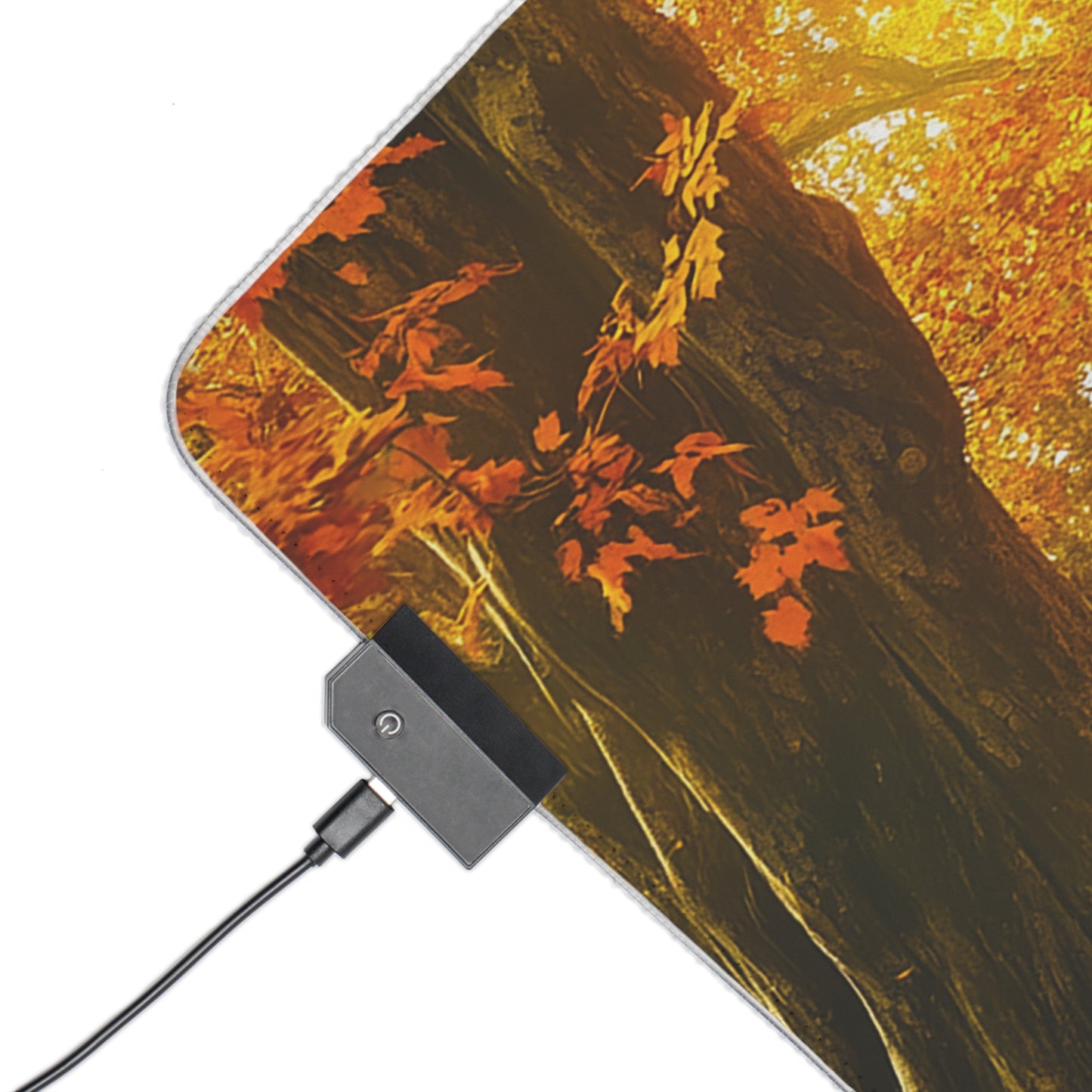 Autumn Forest Fantasy Inn LED Gaming Mouse Pad