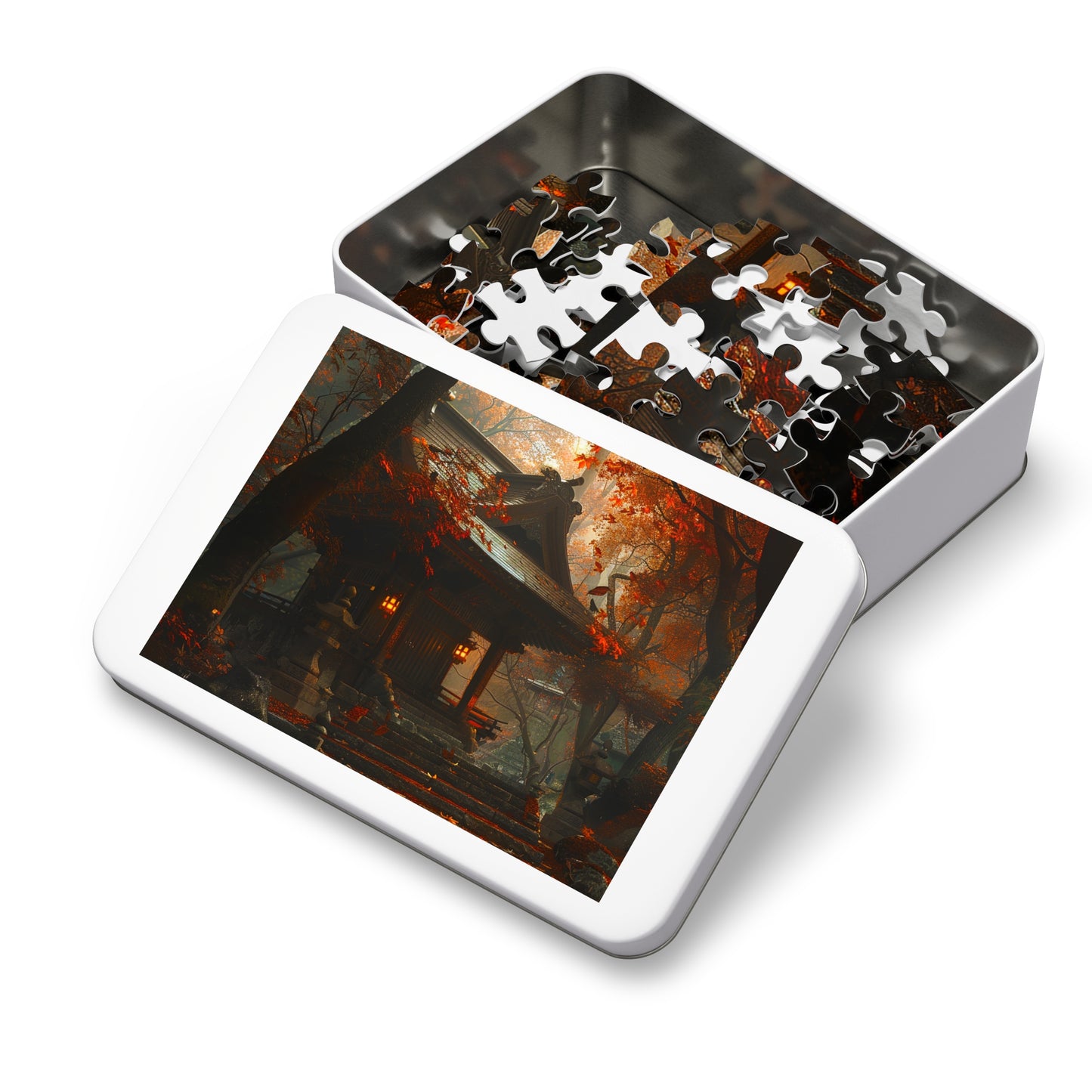 Japanese Autumn Shinto Shrine Jigsaw Puzzle (30, 110, 252, 500,1000-Piece)