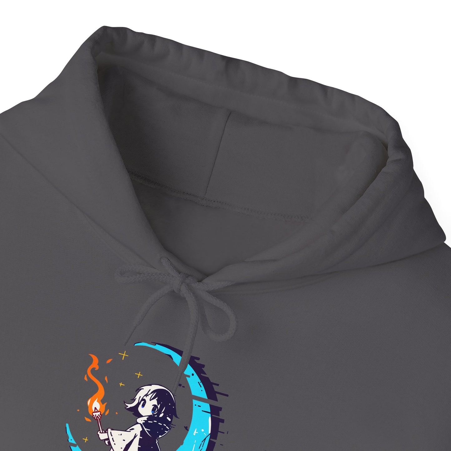 Fantasy Moon Girl Torchbearer Unisex Heavy Blend™ Hooded Sweatshirt