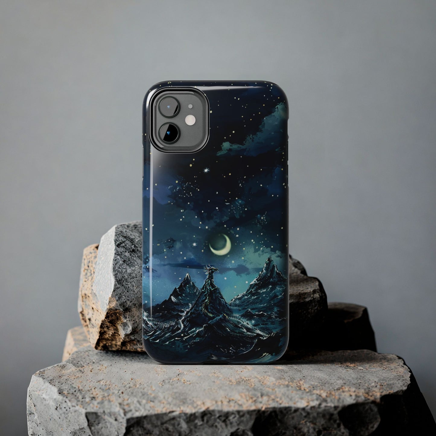 iPhone Android Fantasy Snowy Mountain Dragon Phone Case