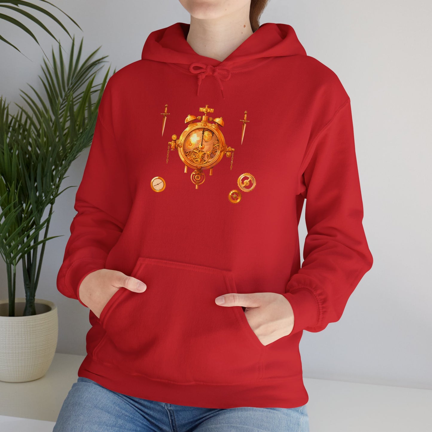 Steampunk Clocks and Gears Unisex Heavy Blend™ Hooded Sweatshirt