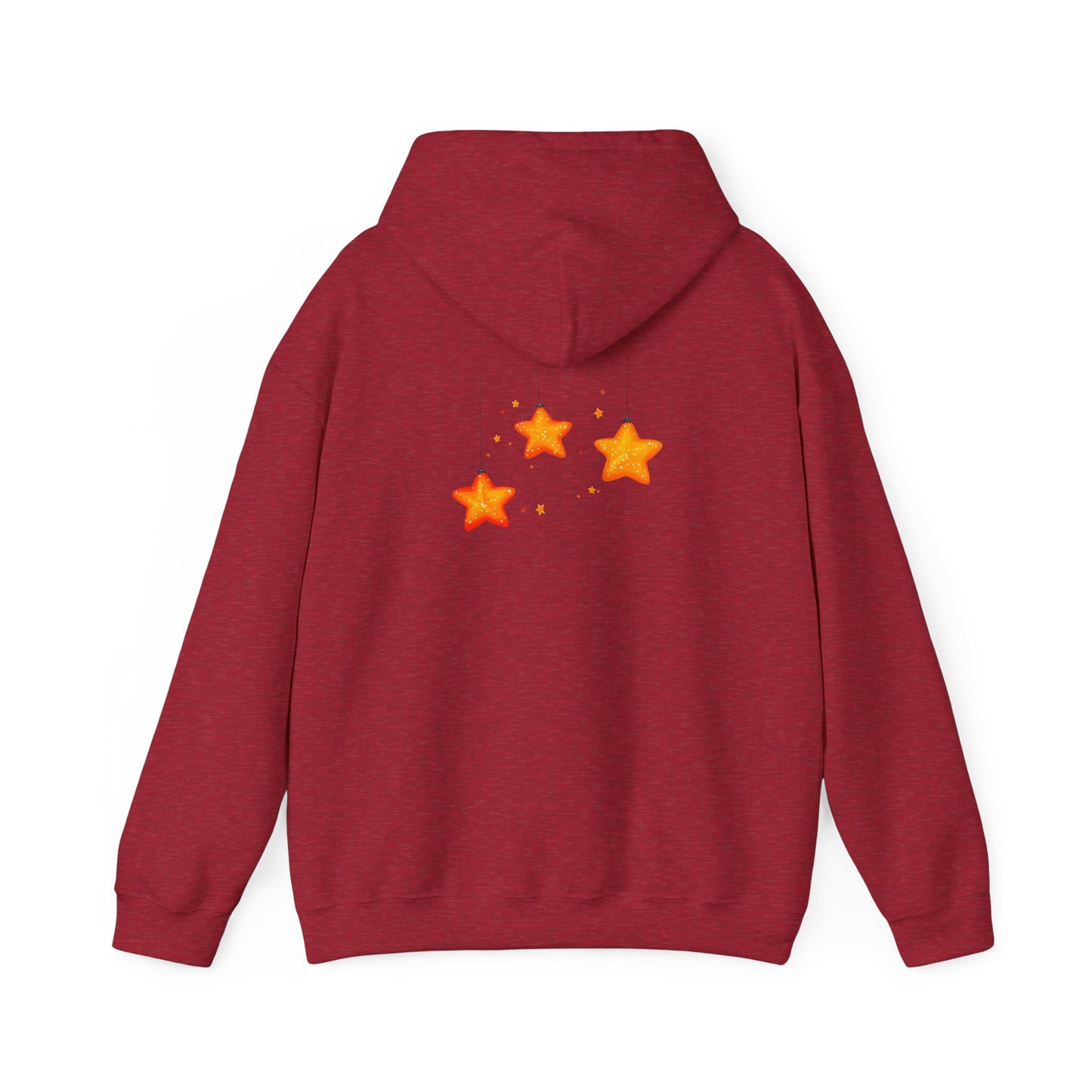 Cute Christmas Starry Ornaments Girl Unisex Heavy Blend™ Hooded Sweatshirt