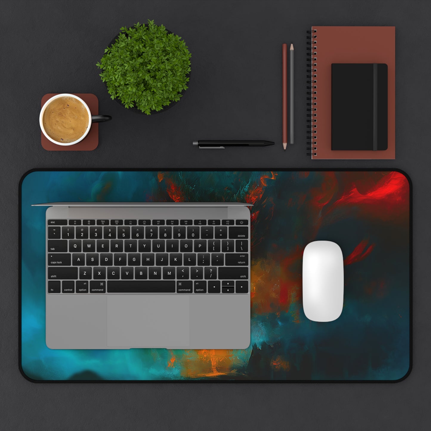 Scary Demon Horror Theme Desk Mat