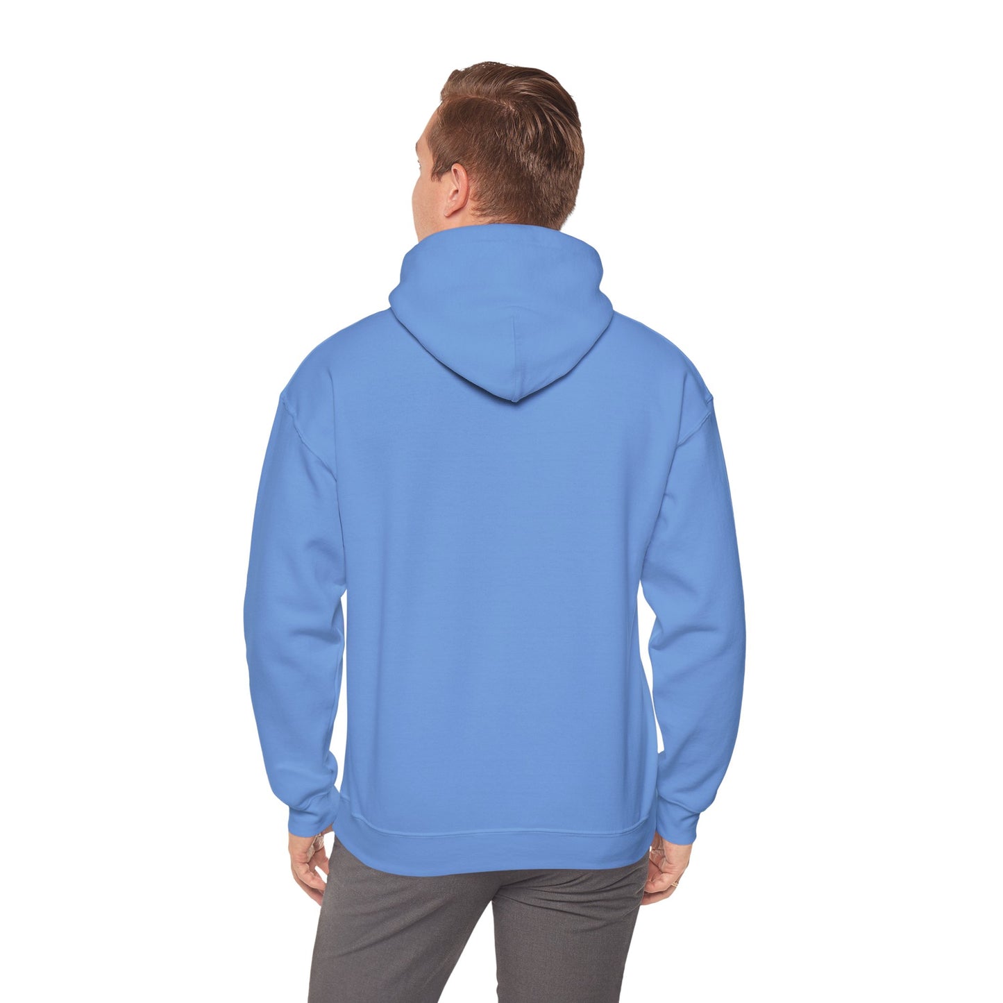 Anime Summer-Themed Unisex Heavy Blendâ„¢ Hooded Sweatshirt with Art of Girl & Coconut Tree under a Shooting Star - Warm Tropical Vibes