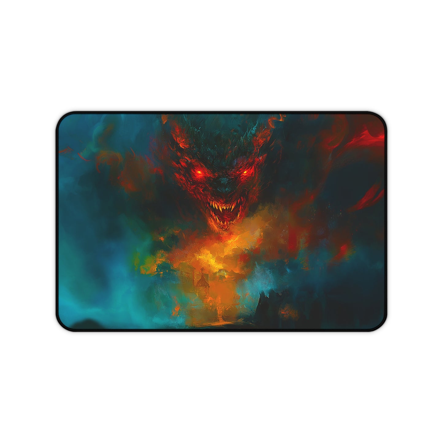 Scary Demon Horror Theme Desk Mat